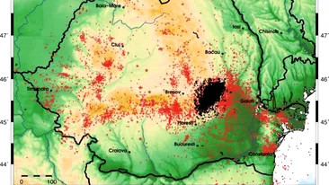 Cutremur mare în zona Vrancea, la ora 2:15. S-a simțit în mai multe orașe din România