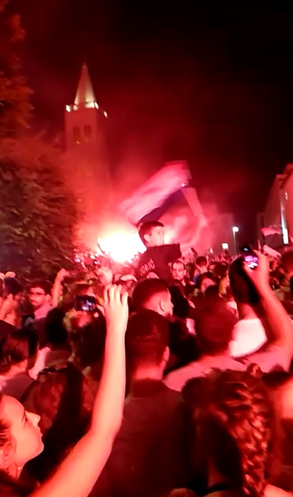Croații și turiștii au sărbătorit cot la cot
