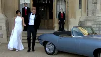 Meghan Markle a impresionat și cu rochia pe care a purtat-o la recepția care a avut loc după nuntă