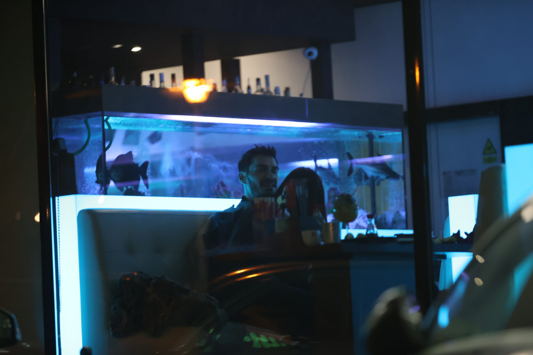 Viviana Sposub și George Burcea, tandri în restaurant