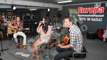 Inna a strans sute de fani in garajul Europa FM!