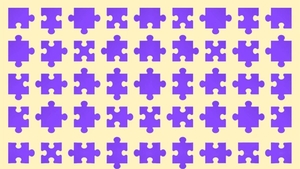 Test de inteligență | Care bucată de puzzle nu se potrivește? Este una singură