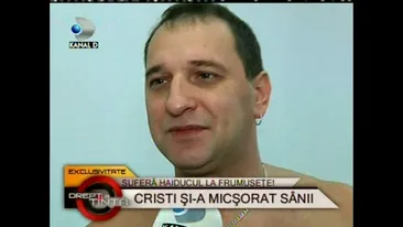 Si-a operat sanii! Cristi de la Haiducii si-a modelat pectoralii pentru a arata mai bine!