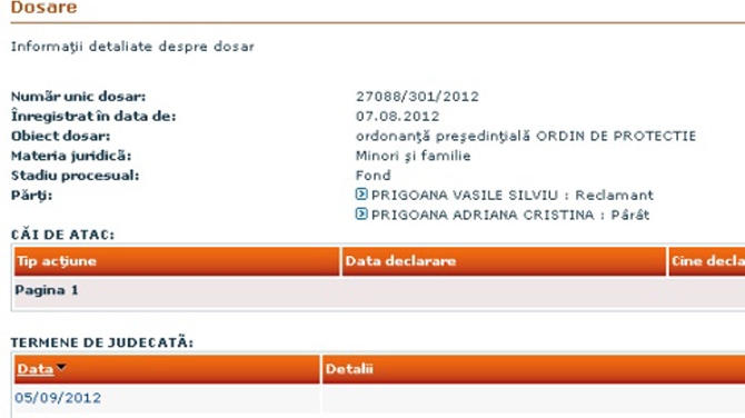 Iata dovada ca Prigoana a dat-o in judecata pe Bahmu! Ii cere custodia copiilor prin ordonanta presedintiala!