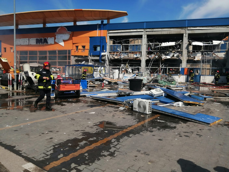 Explozie puternică la Botoșani / Foto: ISU