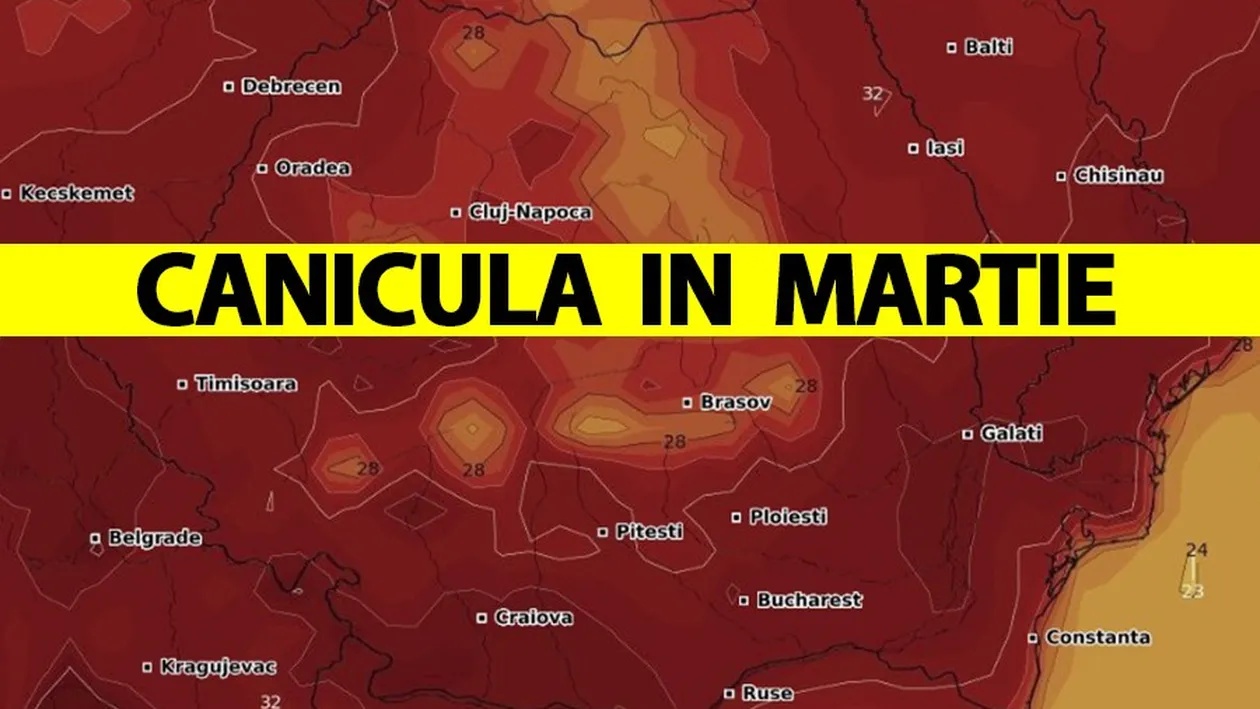 ANM, în alertă! 33 de grade Celsius în martie - cea mai mare temperatură istorică din România