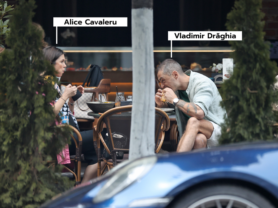 Alice Cavaleru și Vladimir Drăghia au luat prânzul la Nuba Cafe / (Sursa: CANCAN.RO)
