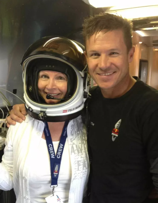 Felix Baumgartner alături de Eva, mama sa/ sursă foto: social media