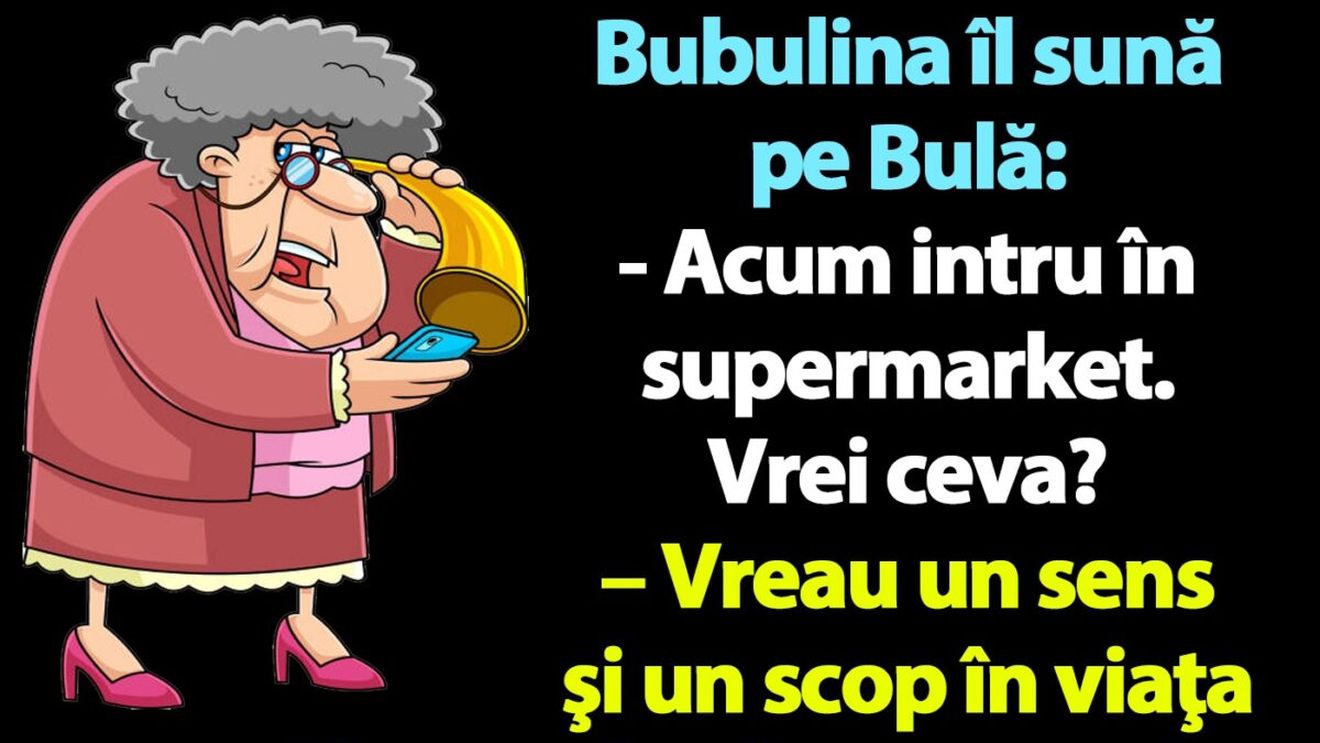 BANC | "Bulă, vrei ceva de la supermarket?"