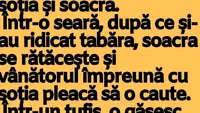 BANCUL ZILEI | Un vânător pleacă într-un safari împreună cu soția și soacra...