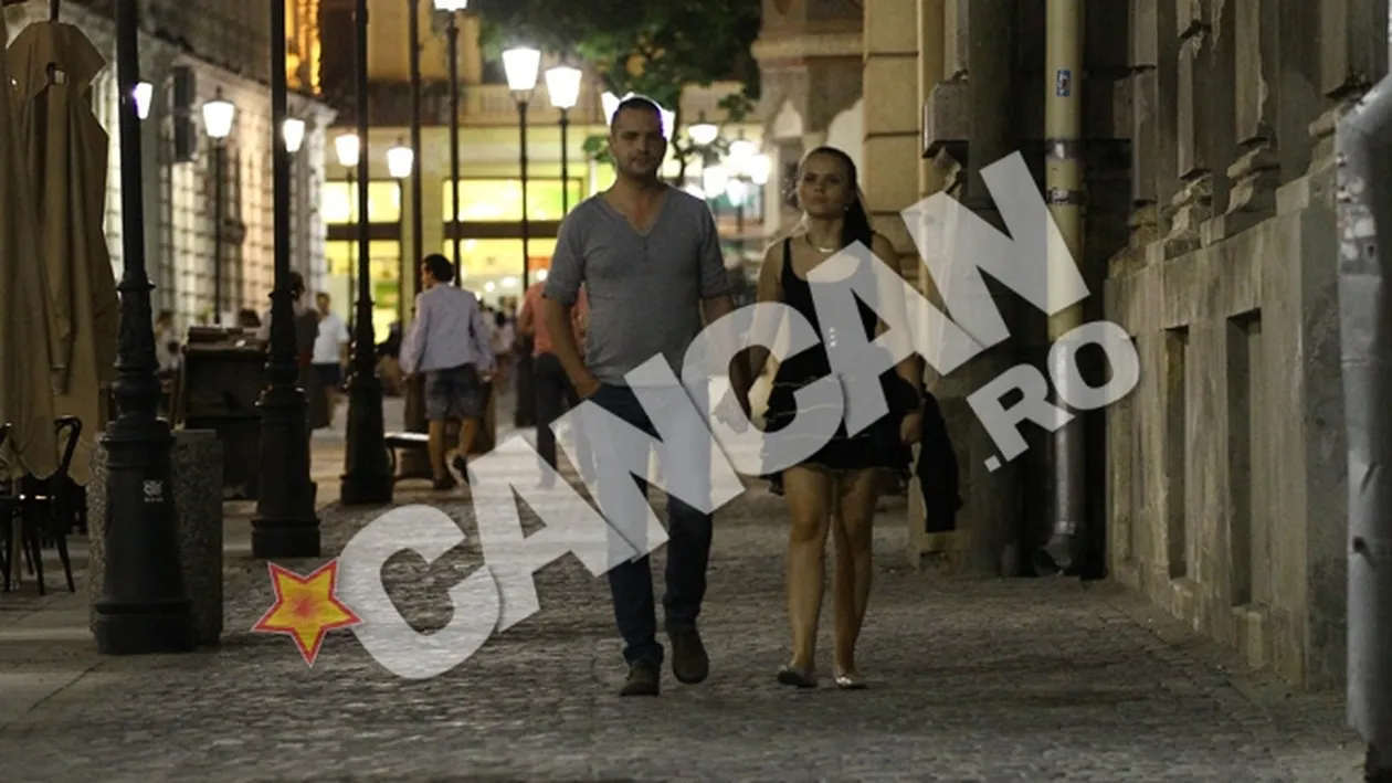Unde au plecat' in vacanta Madalin Ionescu si Cristina Siscanu...in Centrul Vechi! Uite ce romantic au iesit la promenada noaptea!