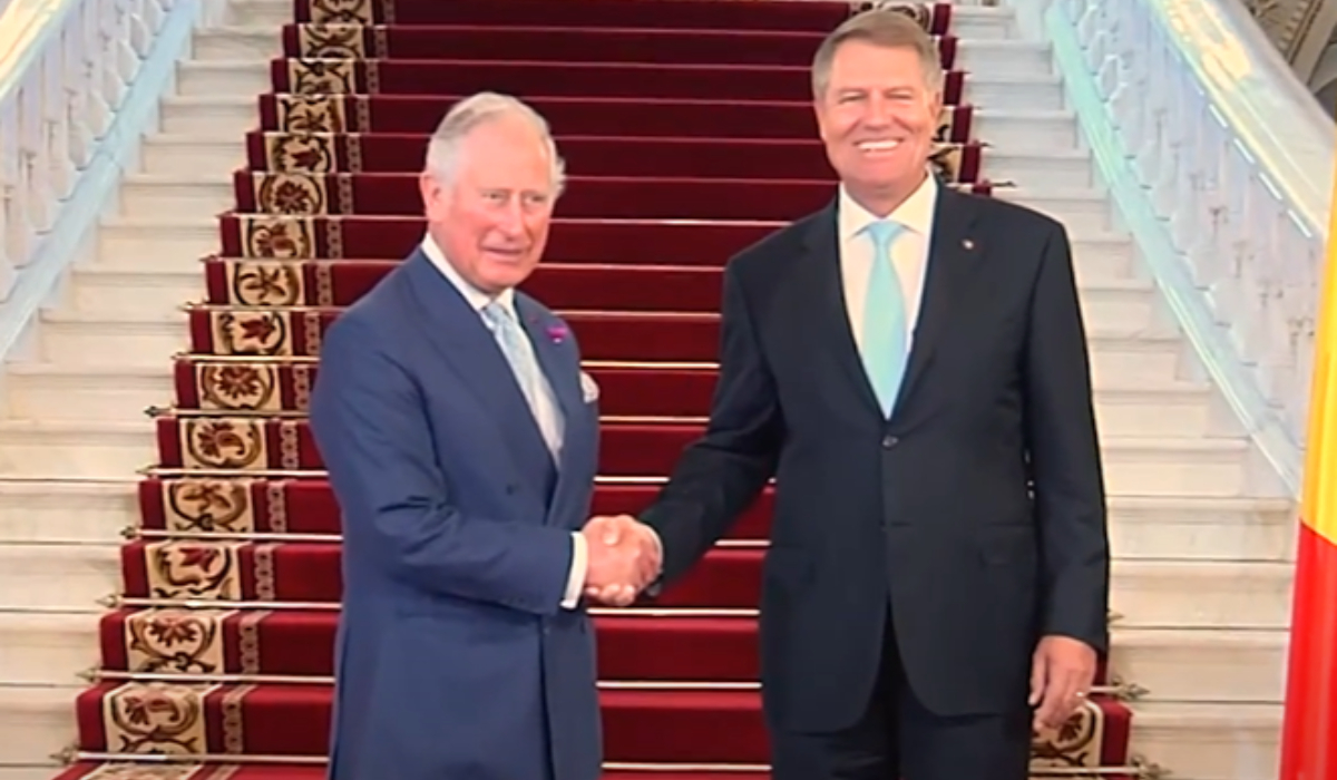 Regele Charles si Klaus Iohannis/ Foto: Captură Video