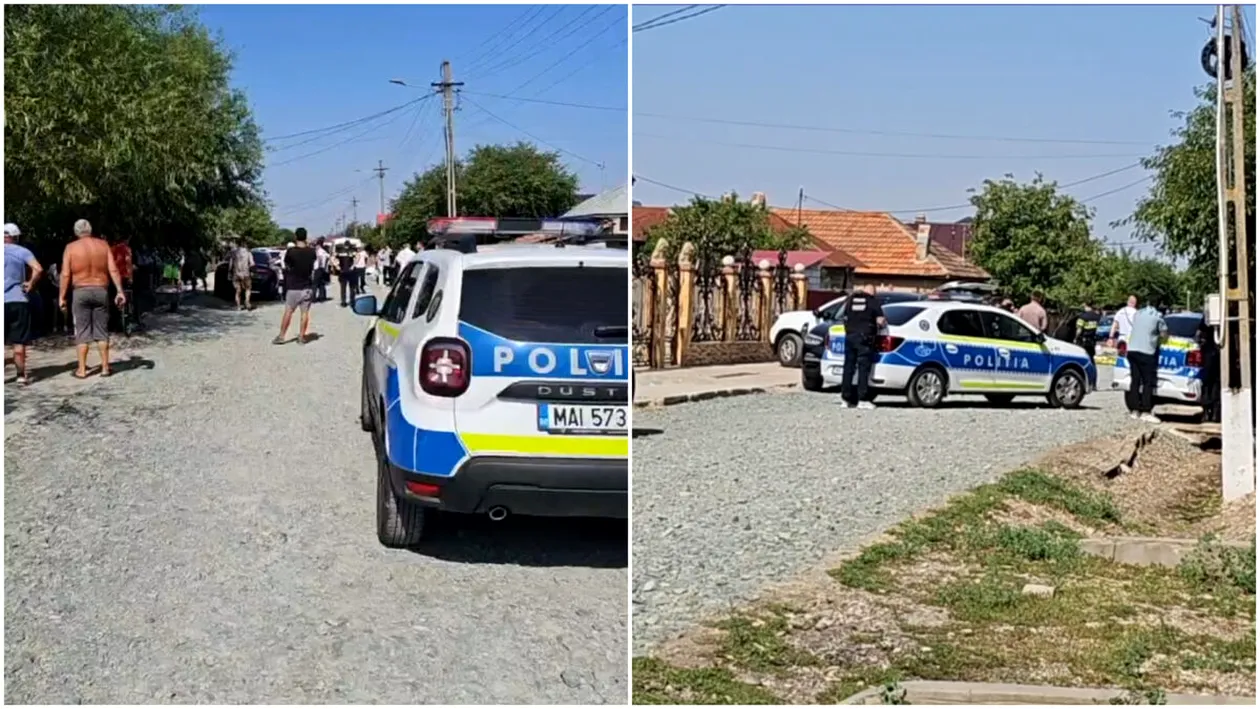 Dublă crimă în Teleorman! Atacatorul, un recidivist, și-a scos victimele în stradă și a așteptat poliția