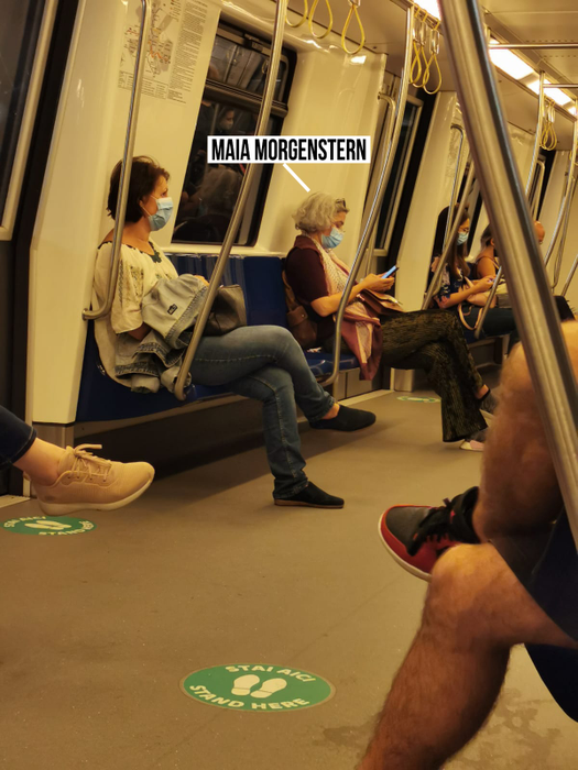 Maia Morgenstern, apariție inedită în metroul bucureștean