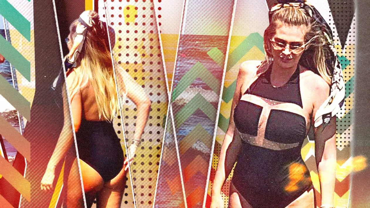 Fosta soție a fotbalistului de ”națională” a deschis sezonul la plajă! Imagini cu Mădălina în costum de baie