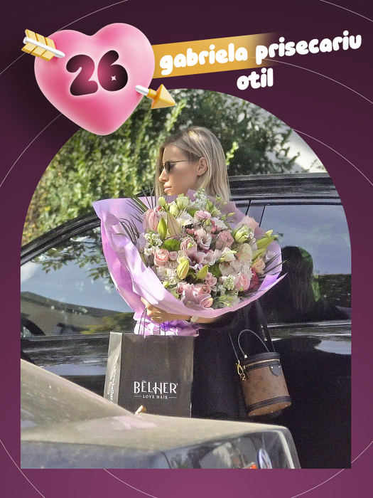 Bianca Drăgușanu, Cristina Pucean și Ramona Olaru, răsfățate peste măsură! Top 40 iubăreți cu brațele pline de flori, de Valentine’s Day