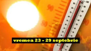 ANM: vremea 23-29 septembrie! Se întoarce vara în România! Cum va fi în octombrie
