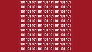 Test de perspicacitate | Găsiți singurul număr din imagine care nu este 101