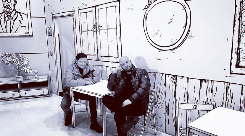 Liviu Vârciu alături de Andrei Ștefănescu (sursă foto: instagram)