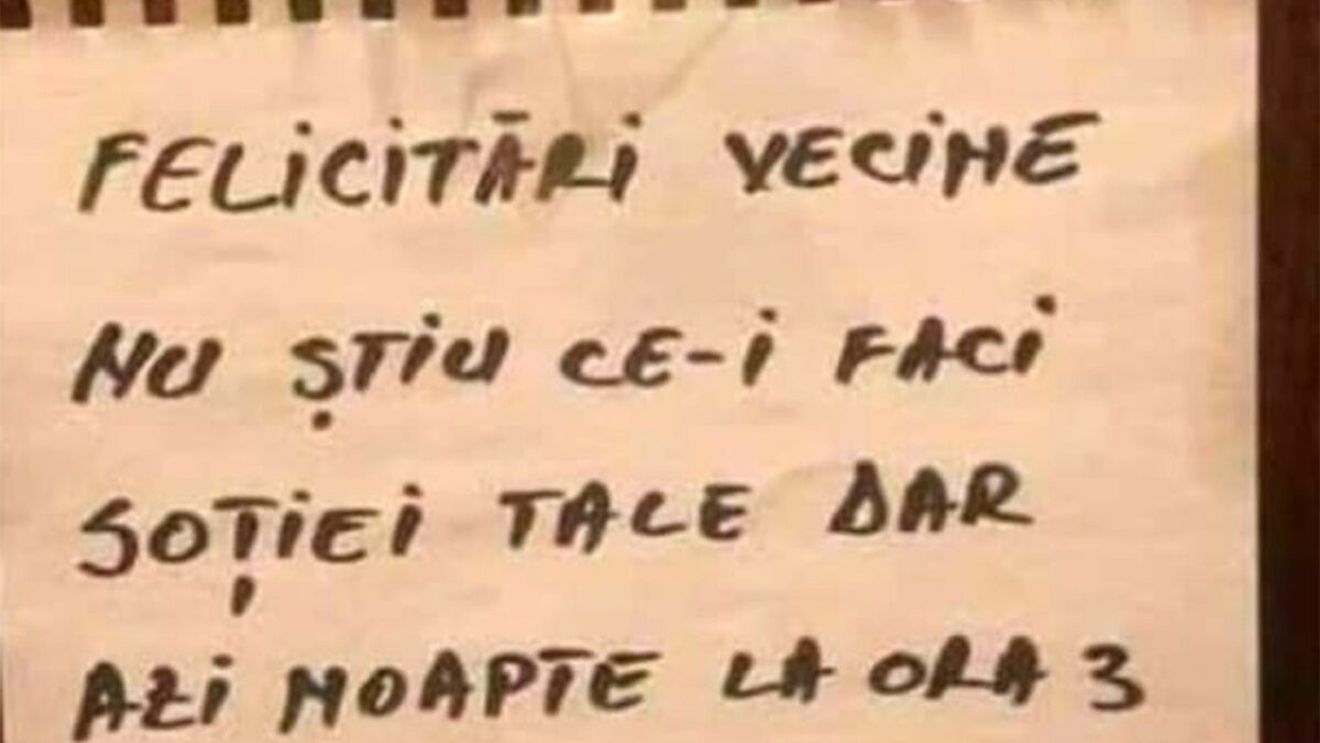 Bancul începutului de săptămână | "Felicitări, vecine!"