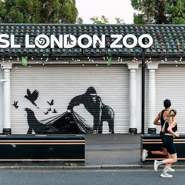 Lucrările celebrului artist Banksy. Foto: Instagram