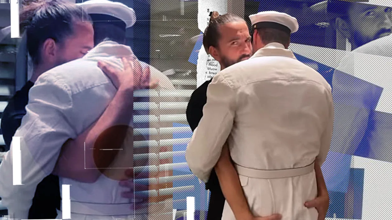 Imaginile momentului din showbiz cu jucăușul Tibi Clenci. Juratul de la „Bravo, ai stil!”, fotografiat în timp ce „percheziționa” tacticos un „tip bine”!