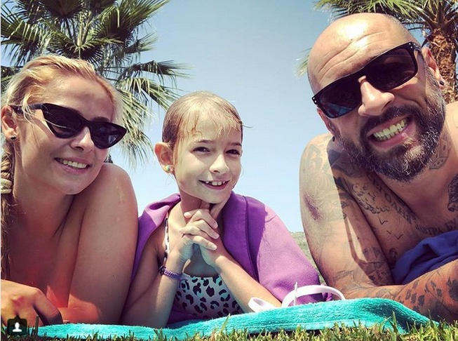 Soția lui CRBL, sexy în costum de baie. Ce mare s-a făcut fiica lor, Alessia