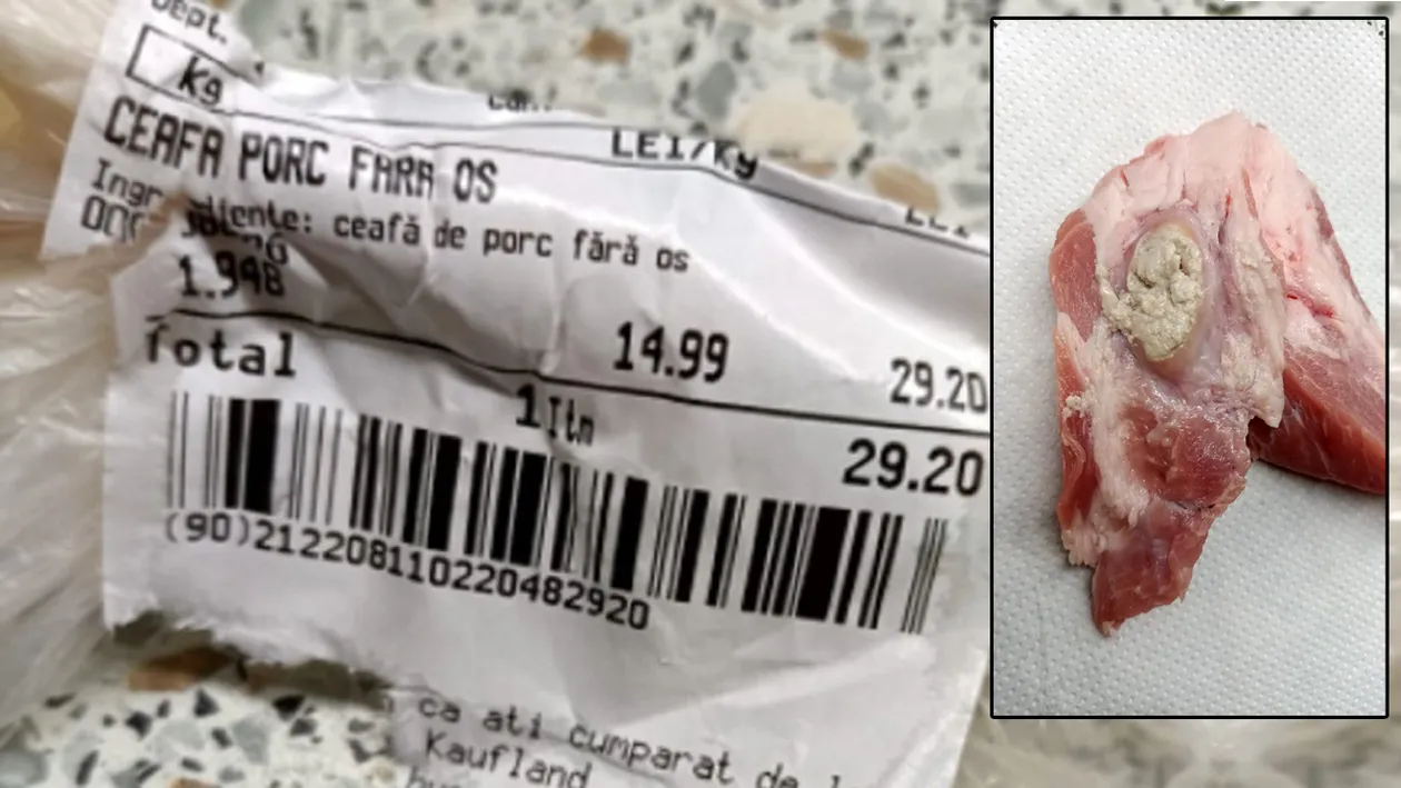 Ce a primit, de fapt, un bucureștean după ce a cumpărat o bucată de ceafă de porc dintr-un celebru supermarket din Capitală