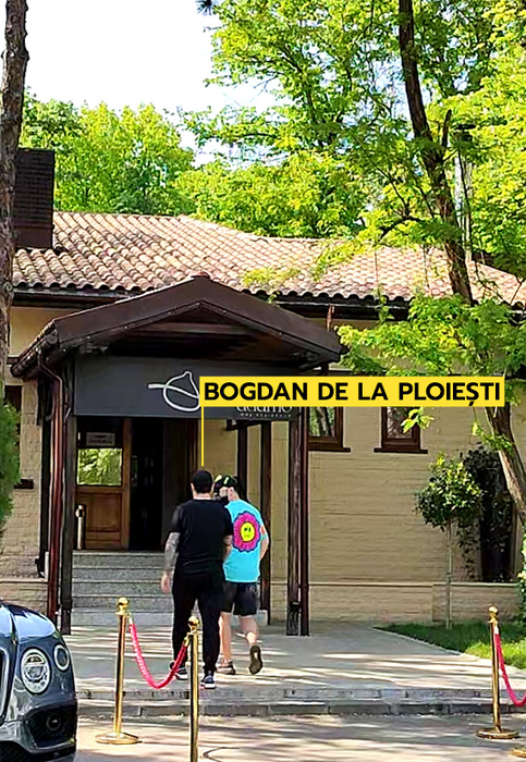 Bogdan de la Ploiești și Florin Văncică intră în restaurant/ Sursă foto - CANCAN.RO