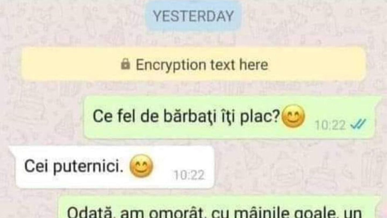 Bancul începutului de săptămână | "Ce fel de bărbați îți plac?"