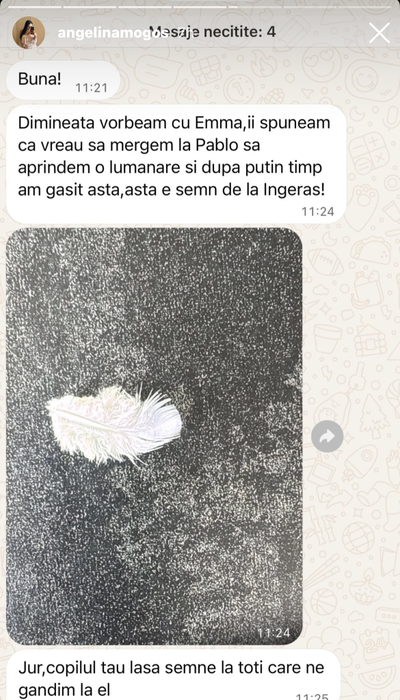 Semnul divin pe care apropiații lui Pablo îl primesc/ sursă foto: Instagram