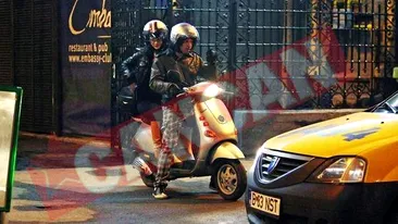 Kamara a iesit la agatat cu scuterul