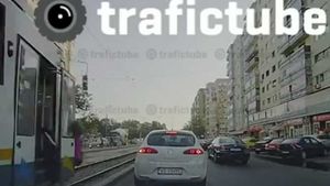 VIDEO SOCANT O sa te gandesti de 100 de ori inainte de a traversa strada prin loc nepermis dupa ce vezi asta! O adolescenta a fost spulberata de tramvaiul 41 sub privirile soferilor!