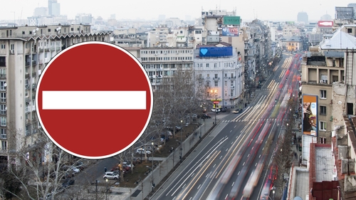 Unde este strada din Bucureşti, care e interzisă total! Nu se poate intra din niciun sens