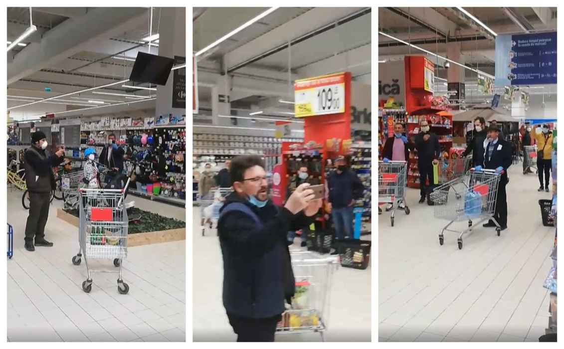 Piele de găină! Clienții dintr-un supermarket au cântat “Hristos a Înviat” în timp ce stăteau la coadă. În ce oraș din România s-a întâmplat | VIDEO