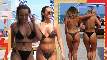 ”Războiul” fundulețelor-sexy pe plaja din Mamaia