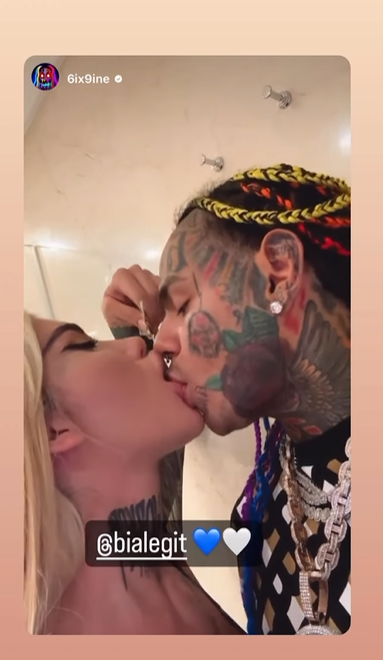 Bia Khalifa și 6ix9ine s-au sărutat la festivalul de pe litoral Sursă foto: Instagram