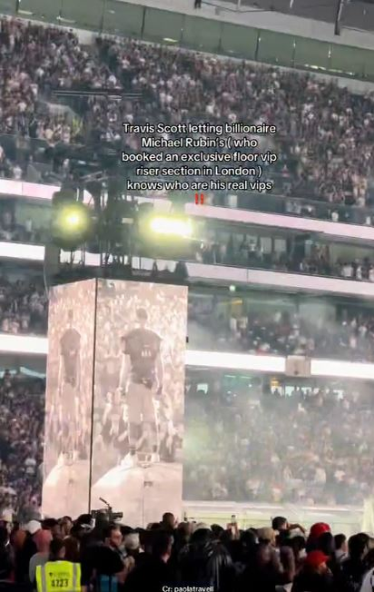 Travis Scott a susținut un concert în Tottenham