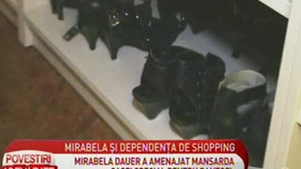 Mirabela Dauer, dependenta de pantofi: Sunt disperata! Am o mansarda plina de incaltari, toate sunt din piele si destul de scumpe