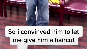 Un hairstylist a trasformat complet un om al străzii. Cum a ieșit bărbatul din salonul de frumusețe | VIDEO