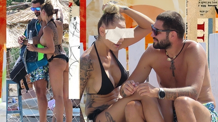 Cătălin Cazacu, prins în mrejele unei blonde sexy și tatuată. Din “vultur” s-a transformat în ”pradă”