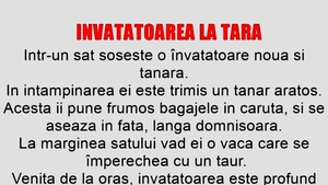 BANCUL ZILEI | Învățătoarea la țară