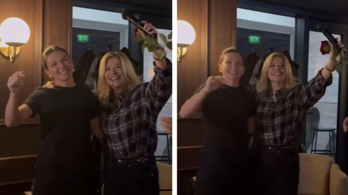 Imagini rare cu Simona Halep. A cântat cu foc, alături de Loredana
