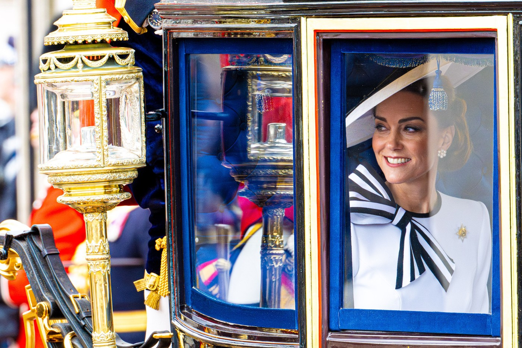 Kate Middleton s-a îndreptat către ceremonia „Trooping the Colour”, azi, 15 iunie 2024 / sursă foto: Profimedia