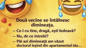 BANCUL ZILEI | Două vecine se întâlnesc dimineața