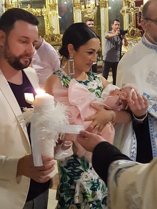 Andra și Cătălin Măruță au botezat-o pe nepoata lui Cristian Popescu Piedone