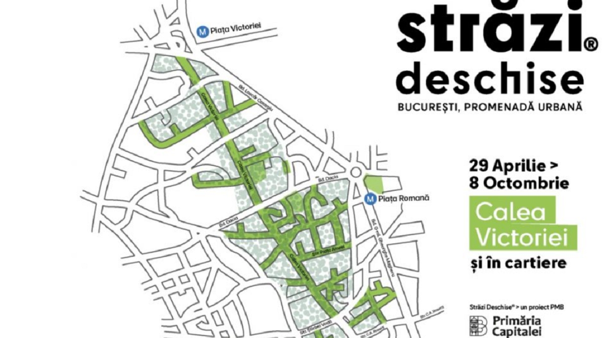 „Străzi deschise – Bucureşti, ”Promenadă urbană", revine! Cum arată programul artistic care se desfășoară în București, în perioada 29-30 aprilie