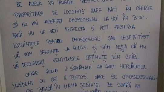 Afișul ilar care a apărut într-un bloc din București după Referendum! Administratorul i-a amenințat pe proprietari: „Noi așa ceva nu tolerăm!”