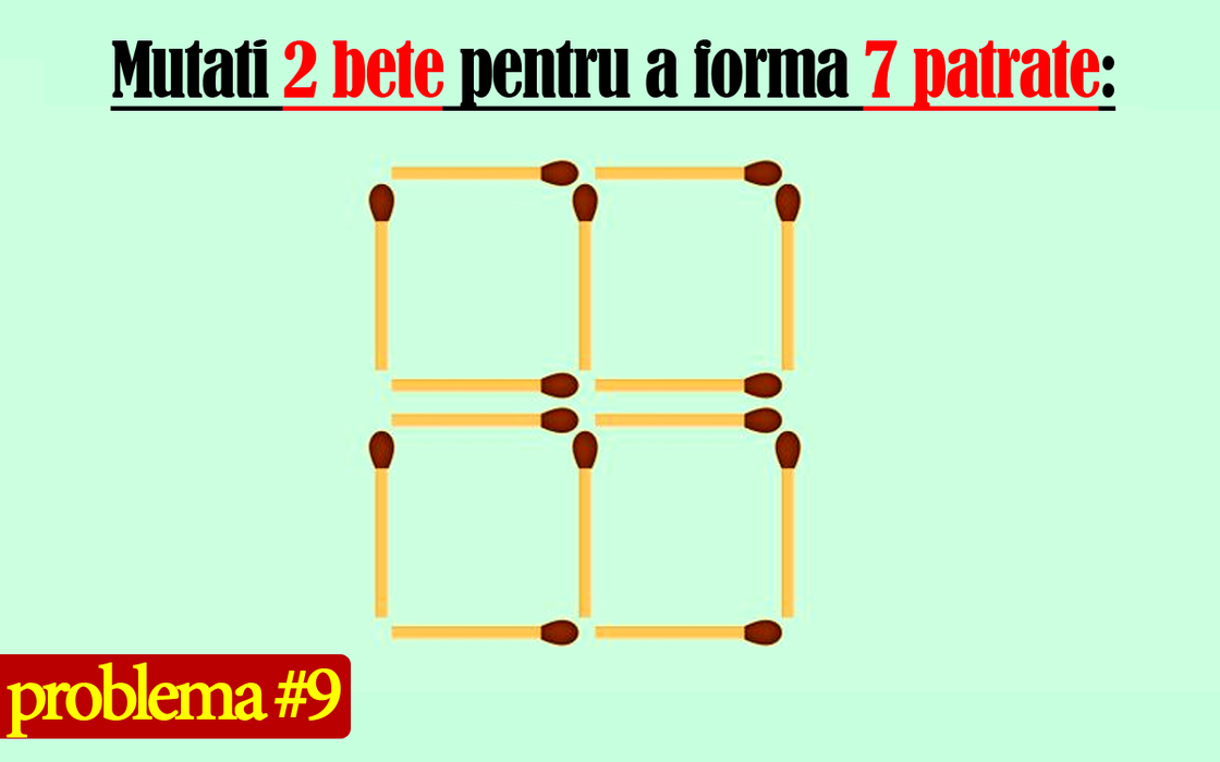Test IQ cu 10 probleme cu chibrituri | Prima: Adăugați 1 băț pentru a corecta egalitatea 5-3+6=9