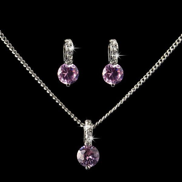 Bijuterii cu cristale violet